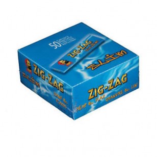 Zig Zag Blue King Slim Size Original Rolling Papers Full Box Pack Of 50 Booklets
